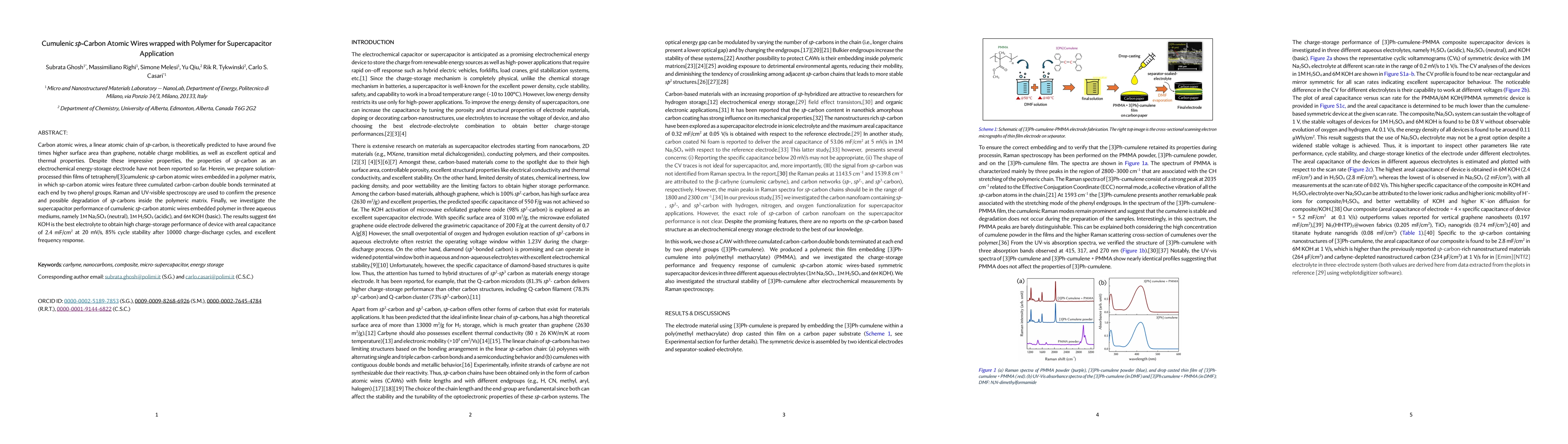 Thumbnail for Cumulenic sp-carbon Atomic Wires Wrapped Polymers for Supercapacitor
  Application