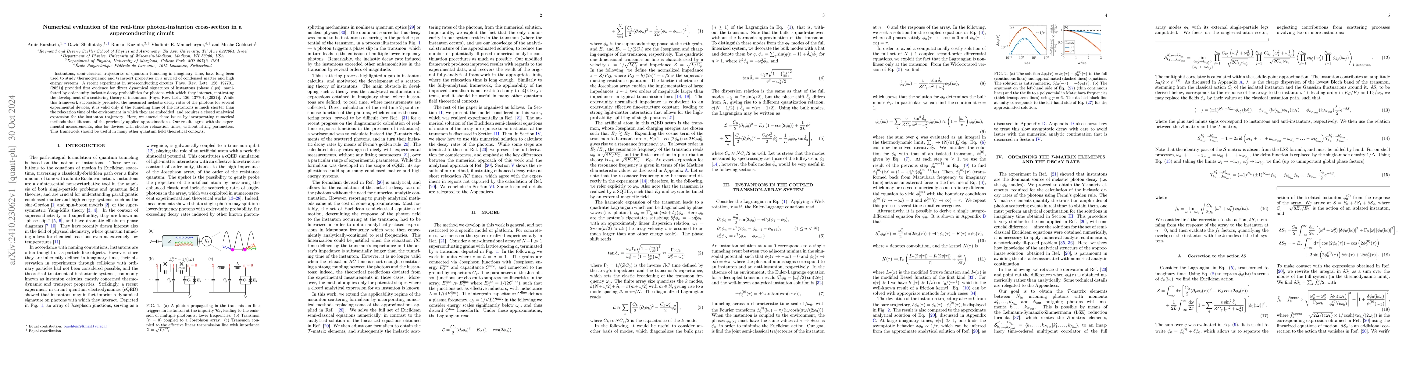 Thumbnail for Numerical evaluation of the real-time photon-instanton cross-section in
  a superconducting circuit