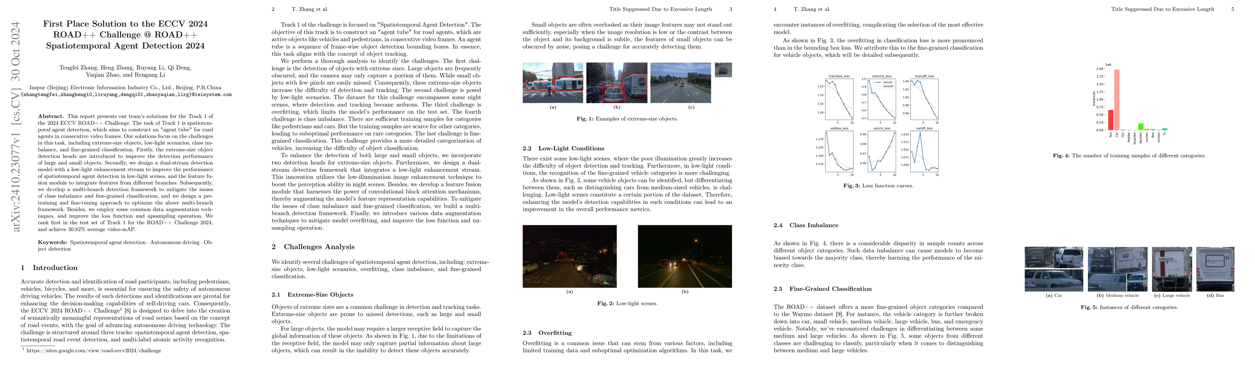 Thumbnail for First Place Solution to the ECCV 2024 ROAD++ Challenge @ ROAD++
  Spatiotemporal Agent Detection 2024