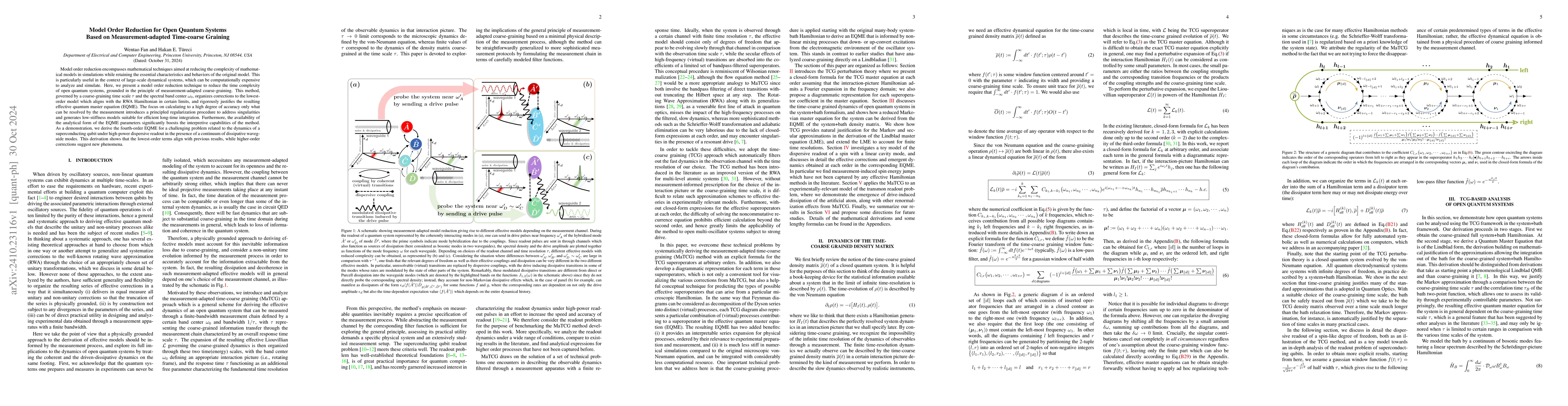 Thumbnail for Model Order Reduction for Open Quantum Systems Based on
  Measurement-adapted Time-coarse Graining