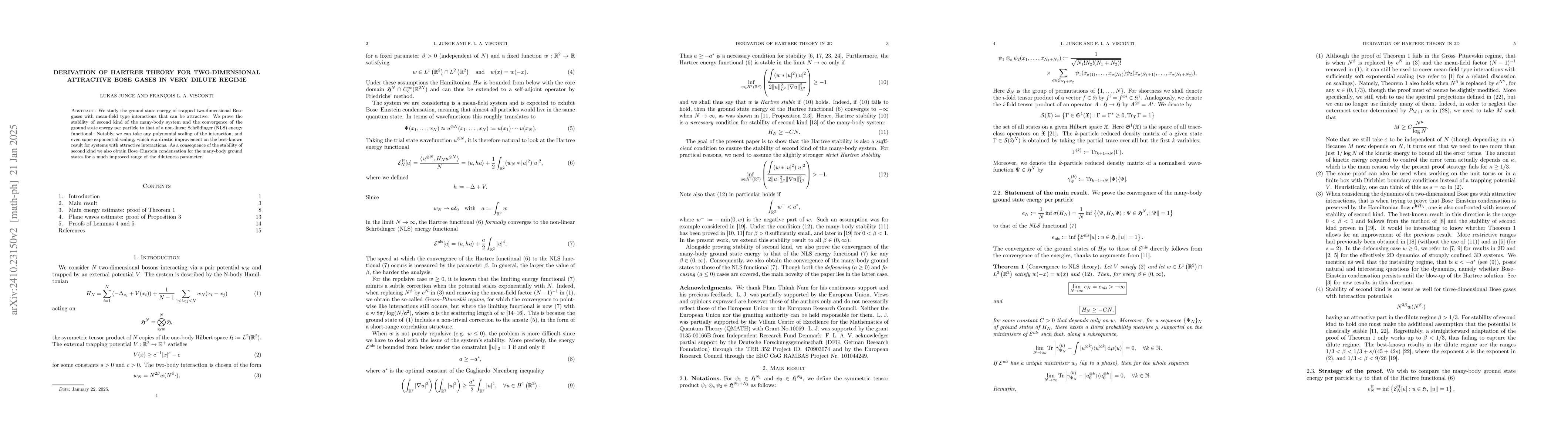Thumbnail for Derivation of Hartree theory for two-dimensional trapped Bose gases in
  almost Gross-Pitaevskii regime