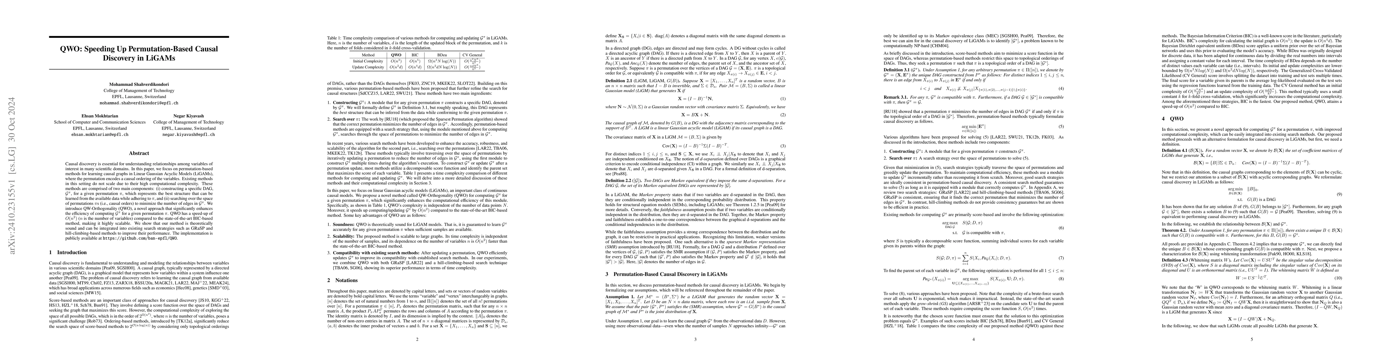 Thumbnail for QWO: Speeding Up Permutation-Based Causal Discovery in LiGAMs