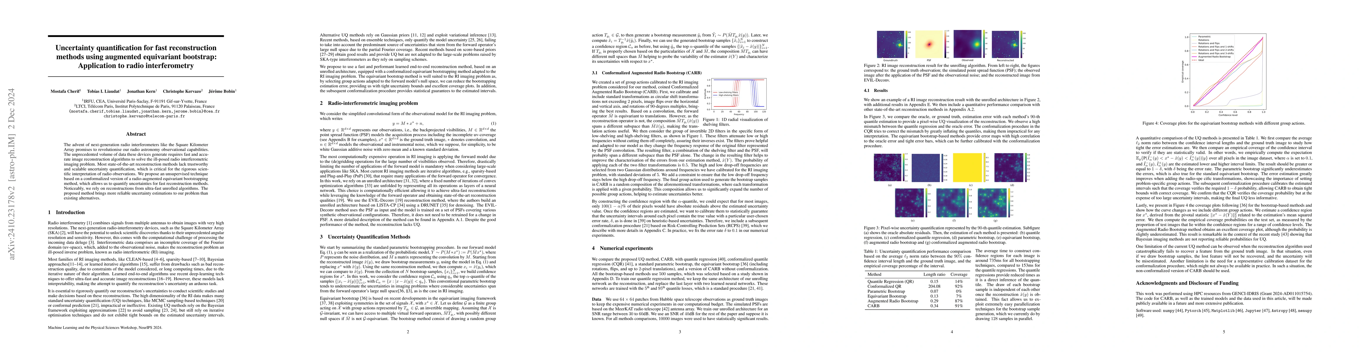 Thumbnail for Uncertainty quantification for fast reconstruction methods using
  augmented equivariant bootstrap: Application to radio interferometry