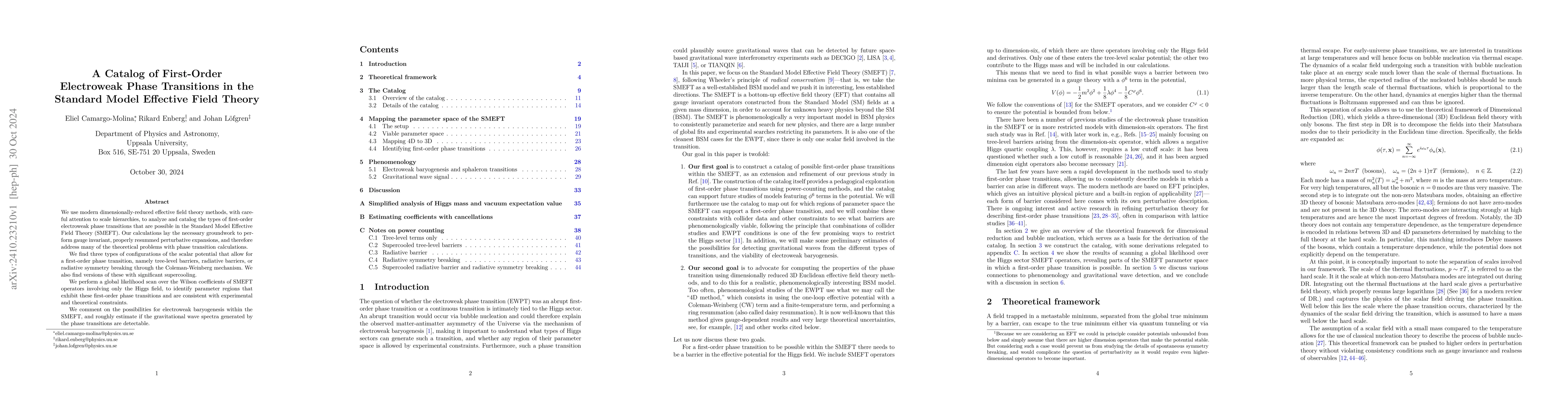 Thumbnail for A Catalog of First-Order Electroweak Phase Transitions in the Standard
  Model Effective Field Theory