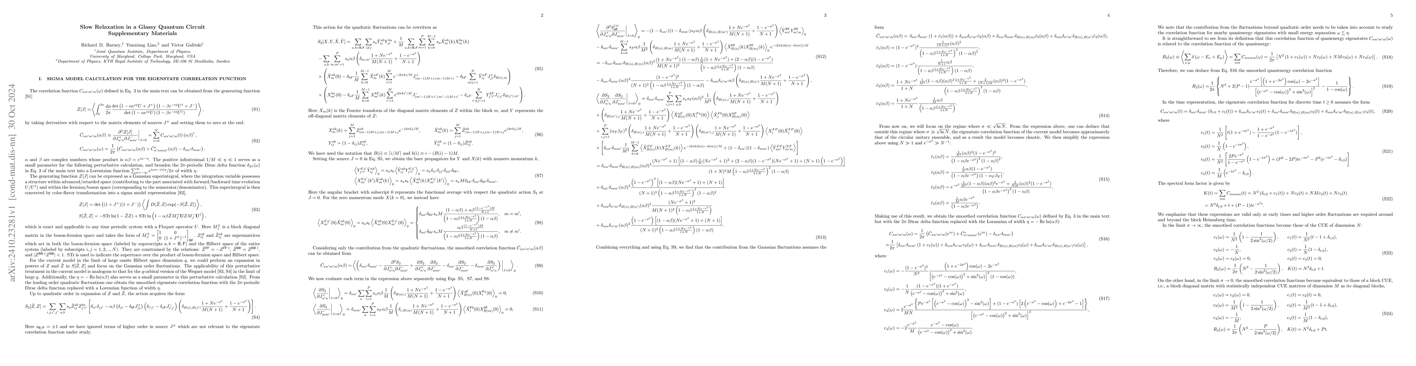 Thumbnail for Slow Relaxation in a Glassy Quantum Circuit