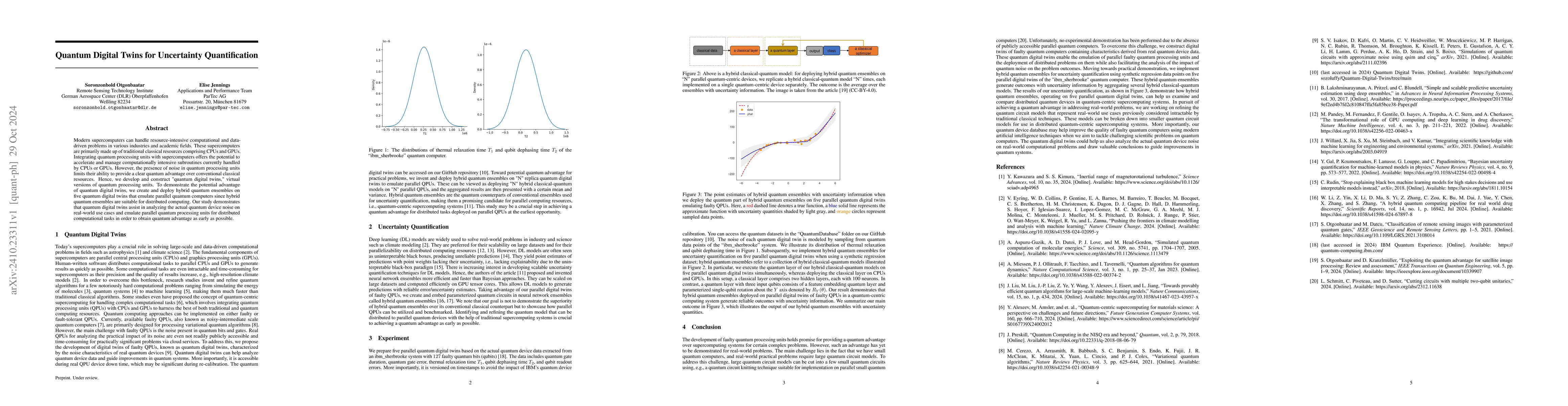 Thumbnail for Quantum Digital Twins for Uncertainty Quantification