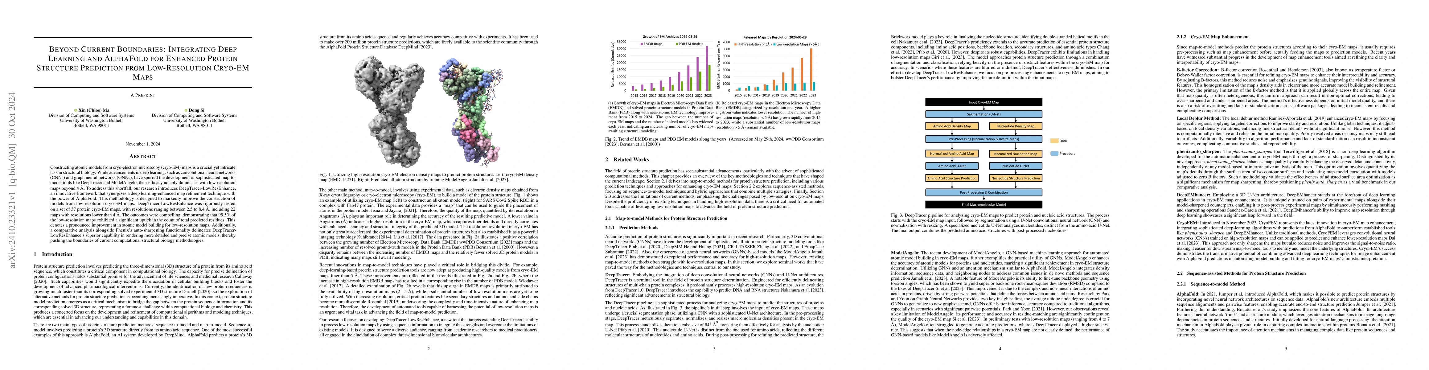 Thumbnail for Beyond Current Boundaries: Integrating Deep Learning and AlphaFold for
  Enhanced Protein Structure Prediction from Low-Resolution Cryo-EM Maps