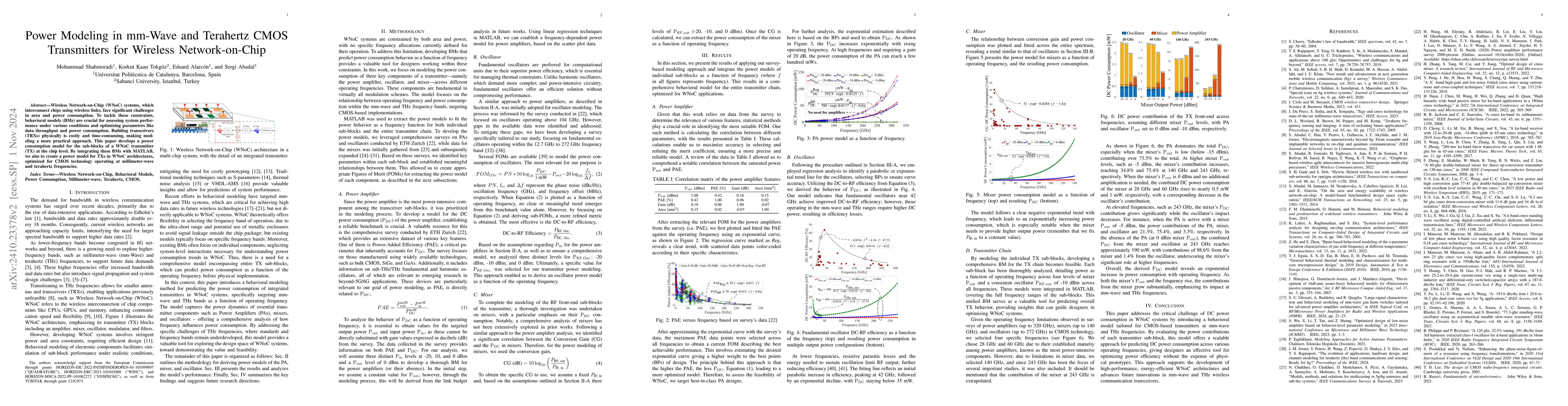 Thumbnail for Power Modeling in mm-Wave and Terahertz CMOS Transmitters for Wireless
  Network-on-Chip