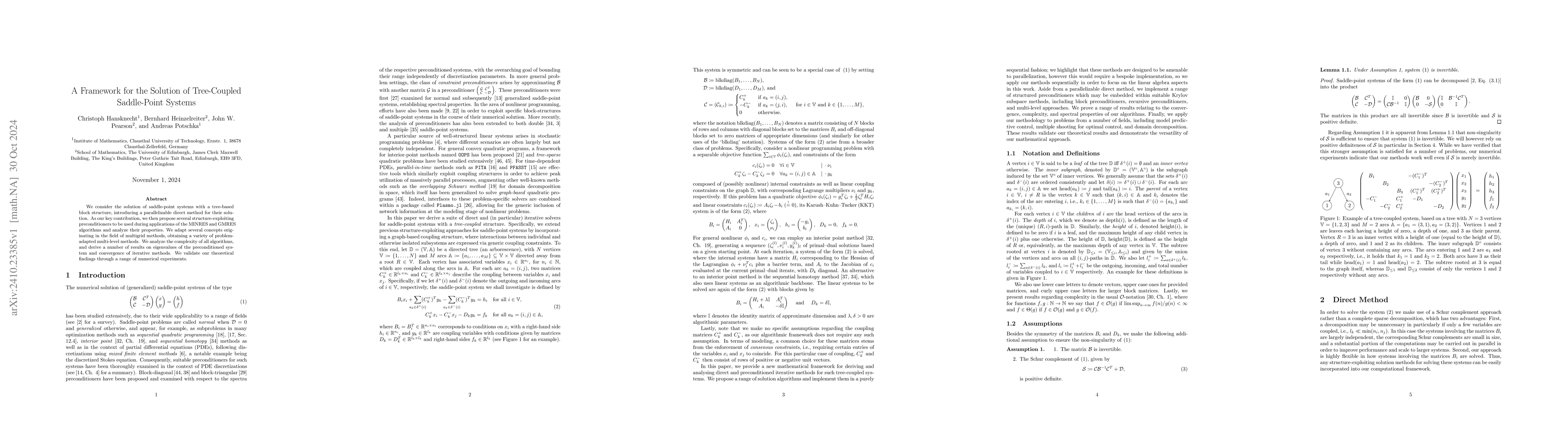 Thumbnail for A Framework for the Solution of Tree-Coupled Saddle-Point Systems