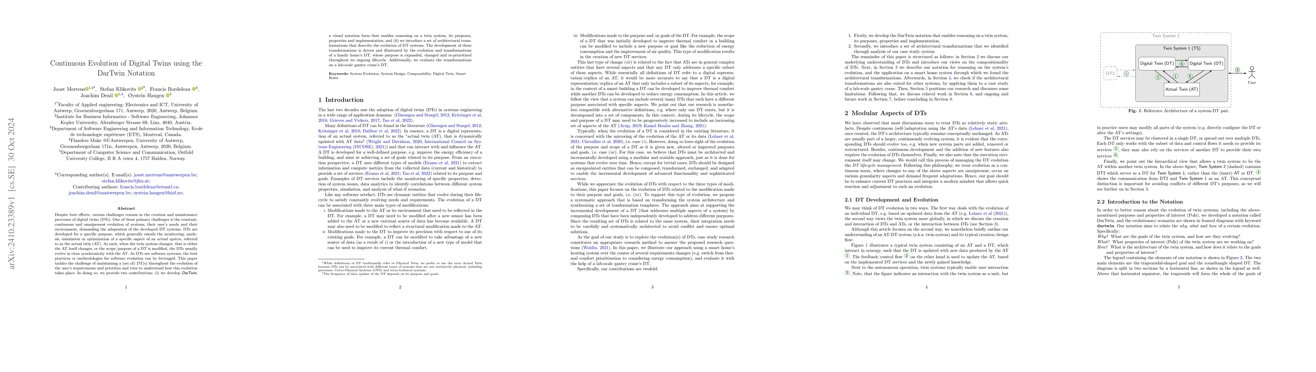 Thumbnail for Continuous Evolution of Digital Twins using the DarTwin Notation