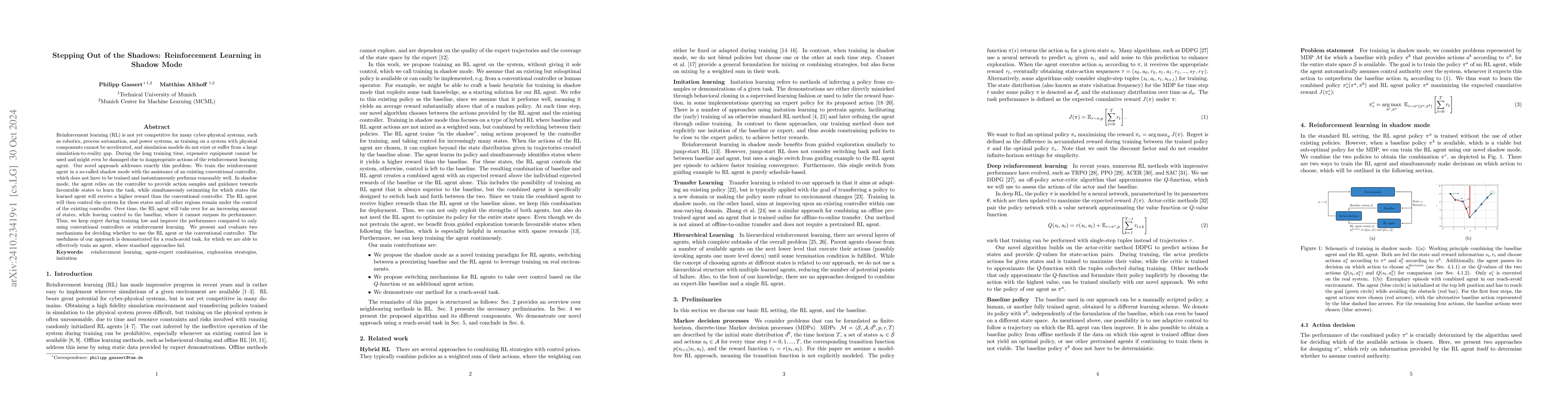 Thumbnail for Stepping Out of the Shadows: Reinforcement Learning in Shadow Mode