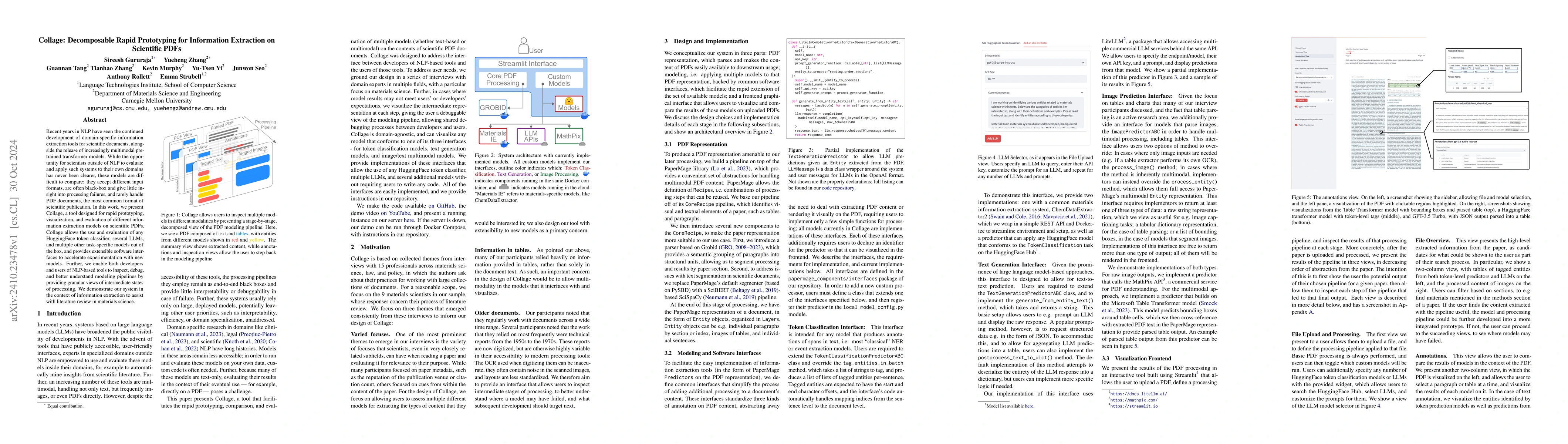 Thumbnail for Collage: Decomposable Rapid Prototyping for Information Extraction on
  Scientific PDFs