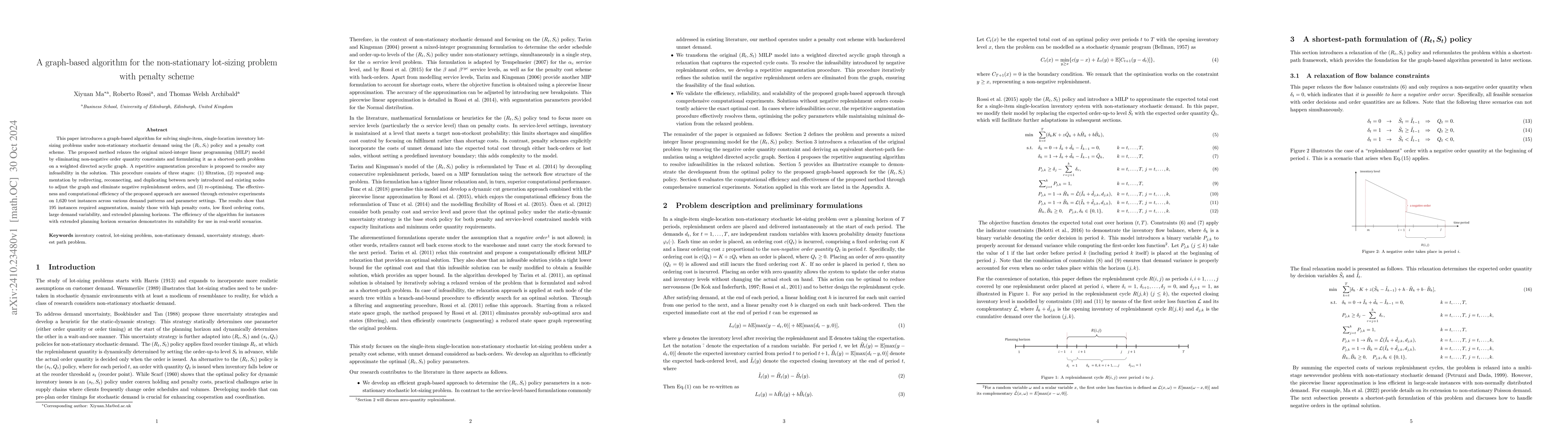 Thumbnail for A graph-based algorithm for the non-stationary lot-sizing problem with
  penalty scheme