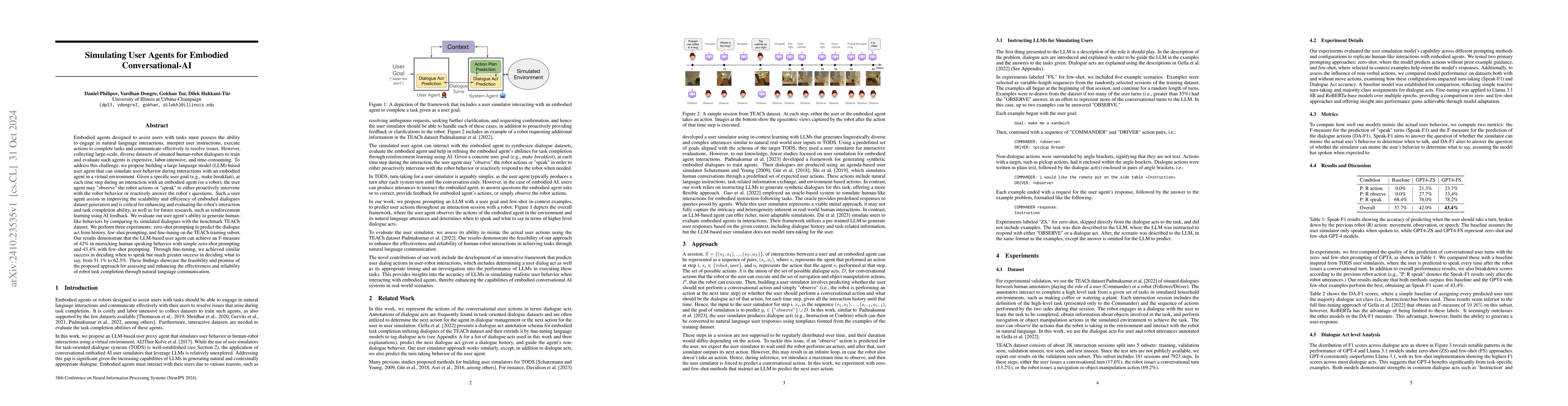 Thumbnail for Simulating User Agents for Embodied Conversational-AI