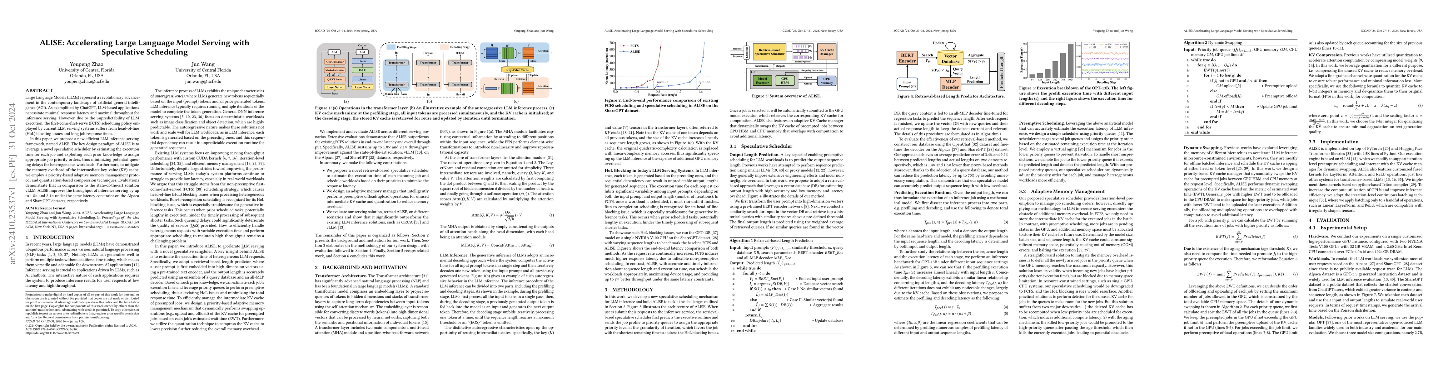 Thumbnail for ALISE: Accelerating Large Language Model Serving with Speculative
  Scheduling