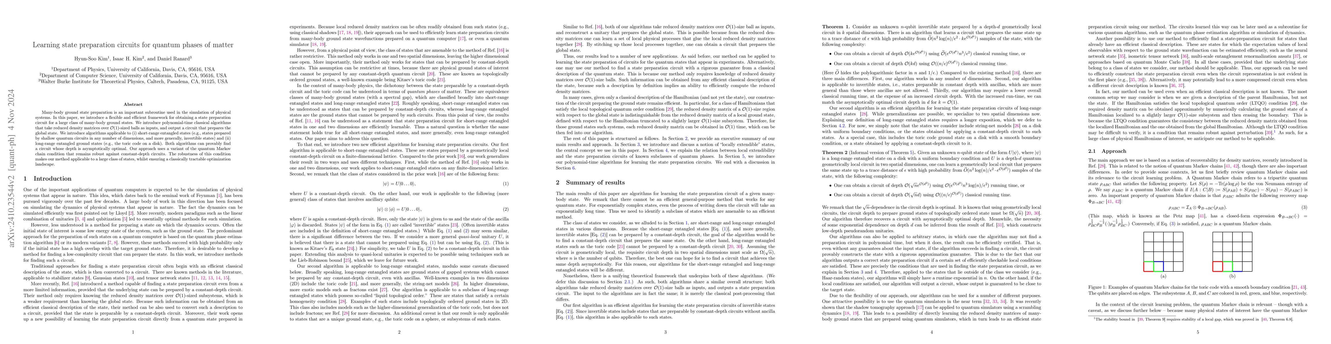 Thumbnail for Learning State Preparation Circuits for Quantum Phases of Matter