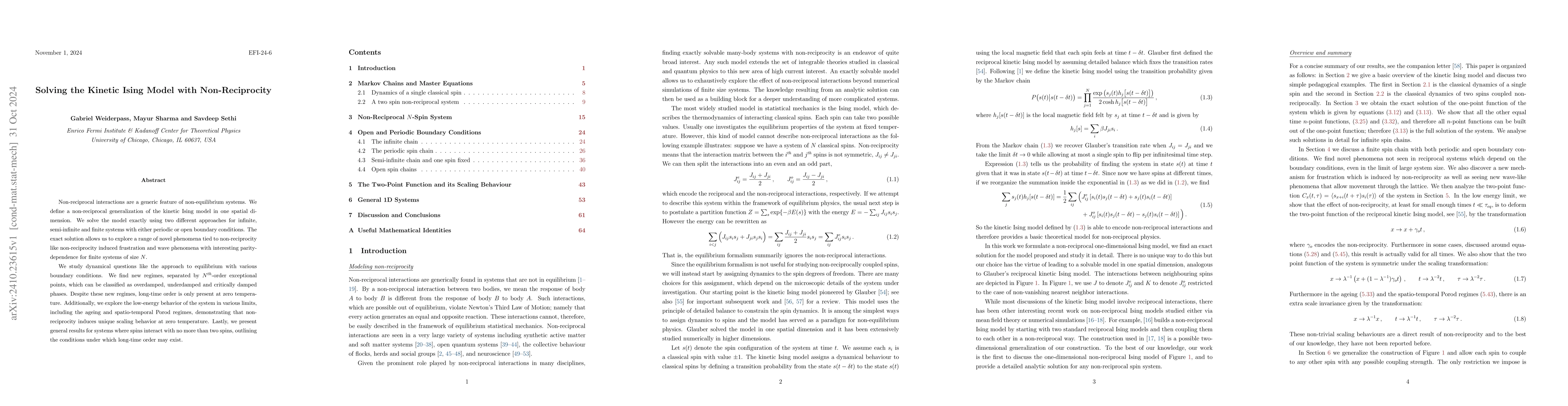 Thumbnail for Solving the Kinetic Ising Model with Non-Reciprocity