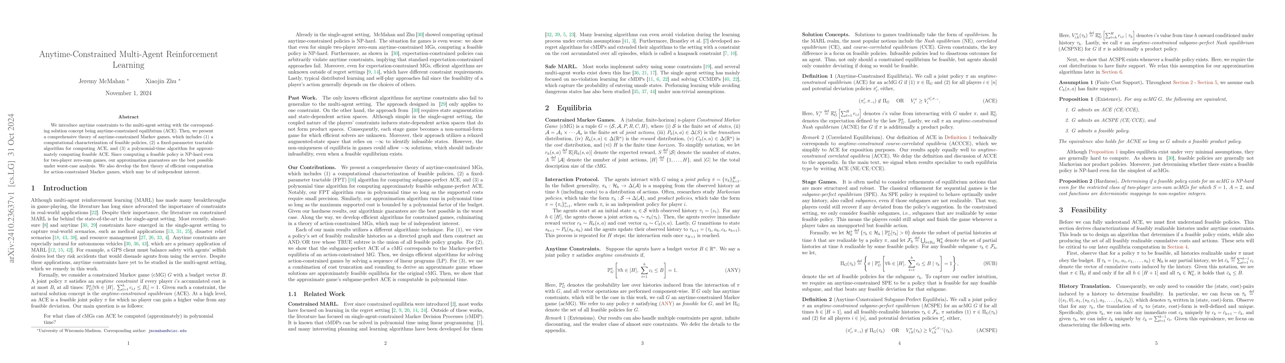 Thumbnail for Anytime-Constrained Multi-Agent Reinforcement Learning