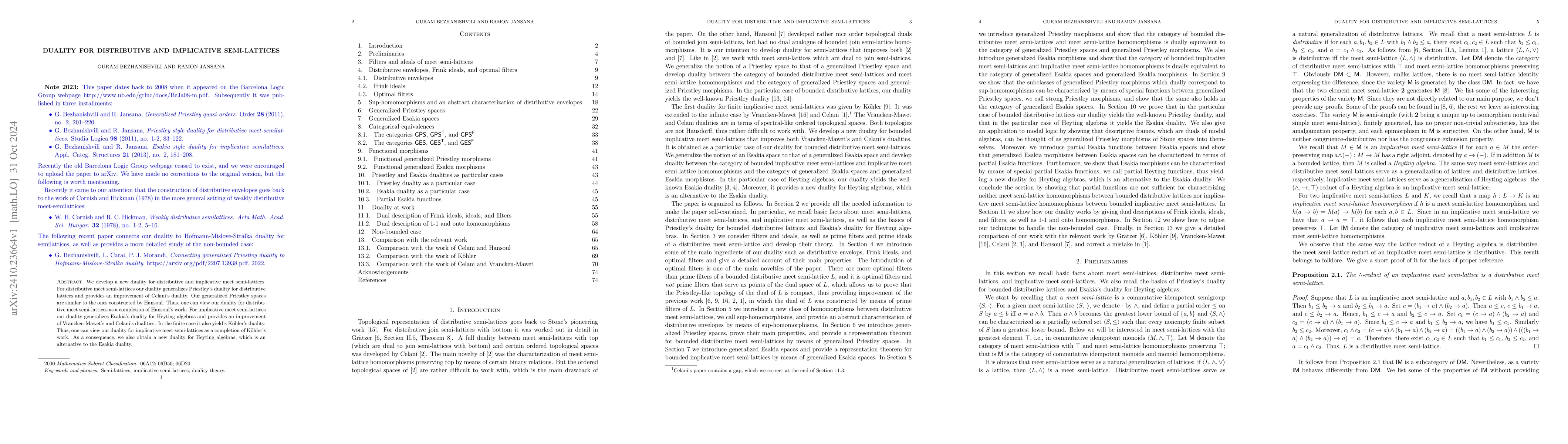 Thumbnail for Duality for distributive and implicative semi-lattices