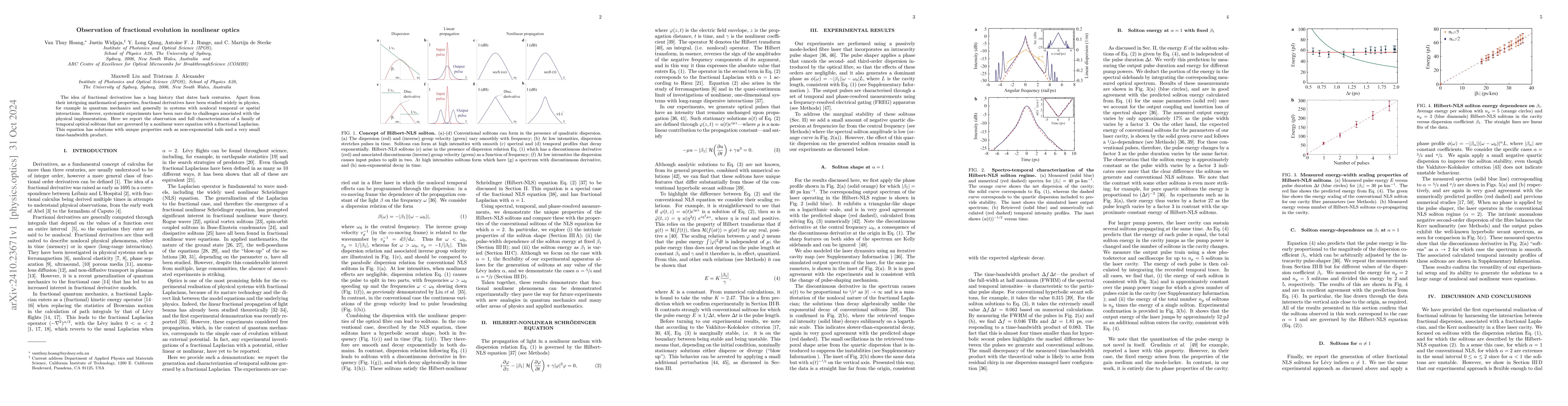 Thumbnail for Observation of fractional evolution in nonlinear optics