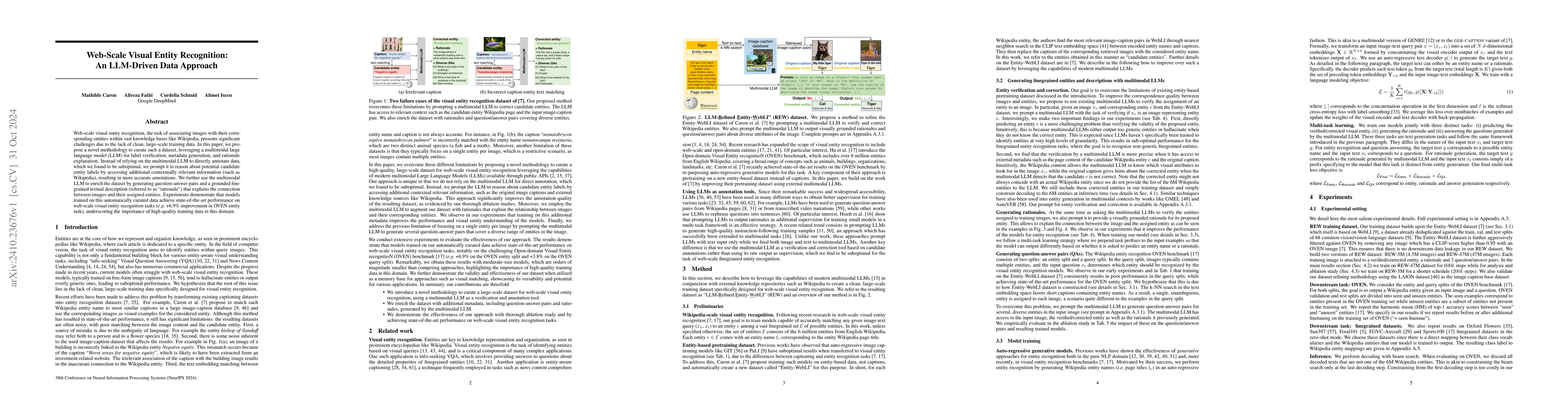 Thumbnail for Web-Scale Visual Entity Recognition: An LLM-Driven Data Approach