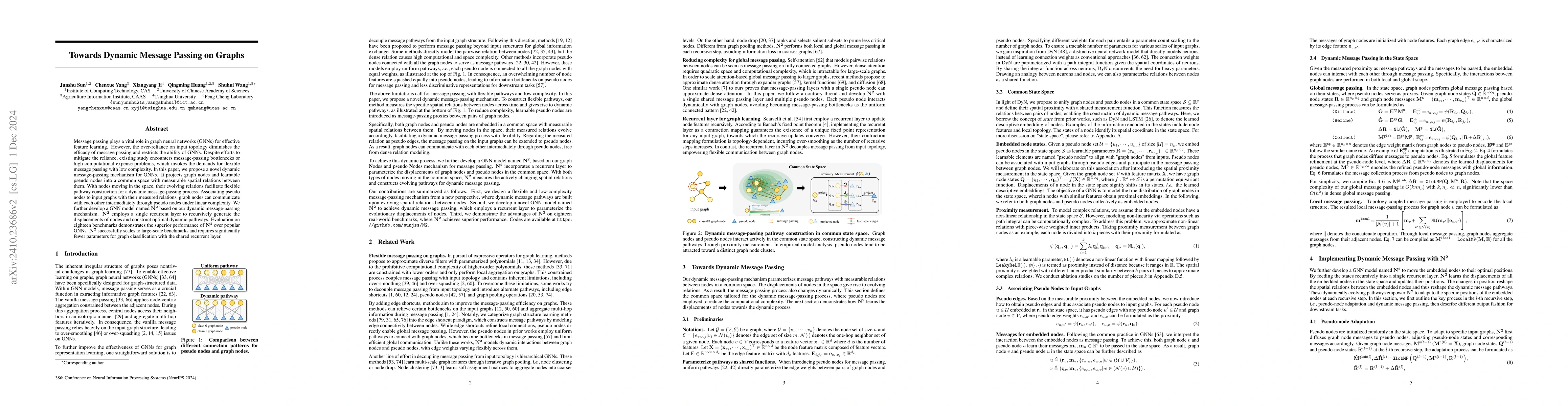 Thumbnail for Towards Dynamic Message Passing on Graphs