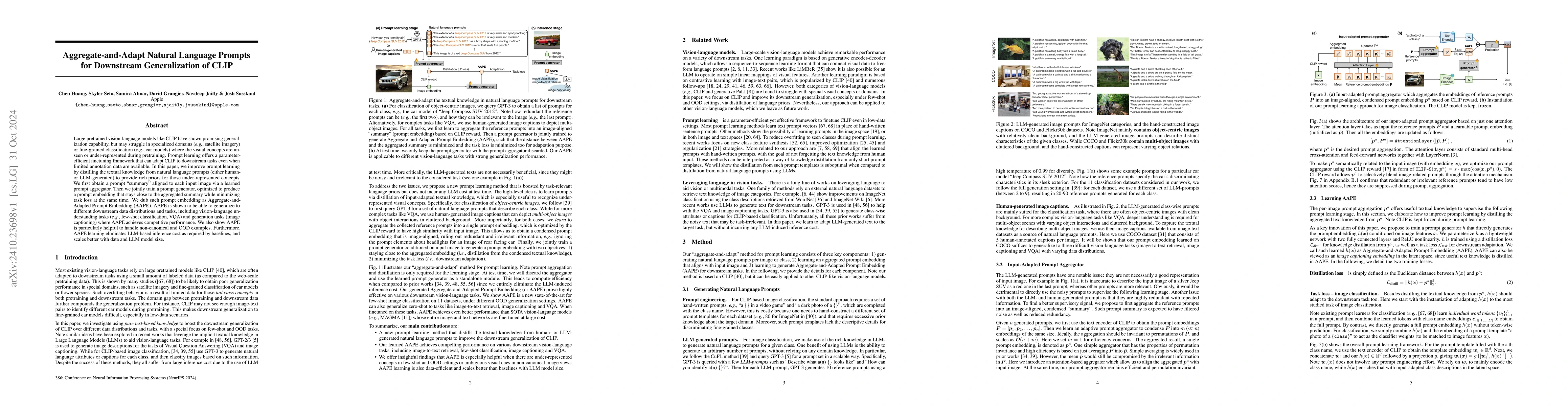 Thumbnail for Aggregate-and-Adapt Natural Language Prompts for Downstream
  Generalization of CLIP