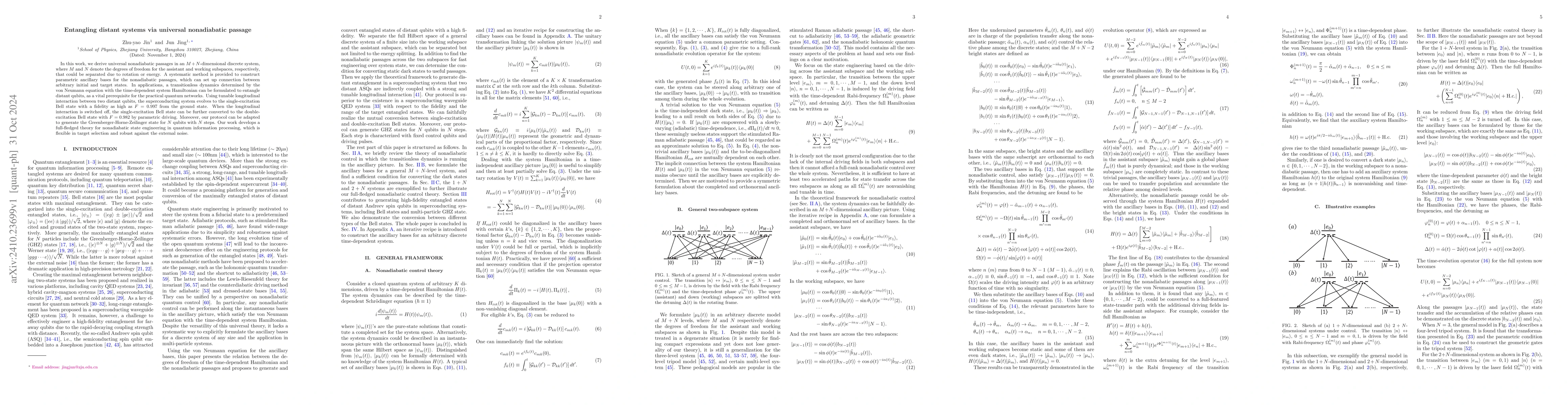 Thumbnail for Entangling distant systems via universal nonadiabatic passage