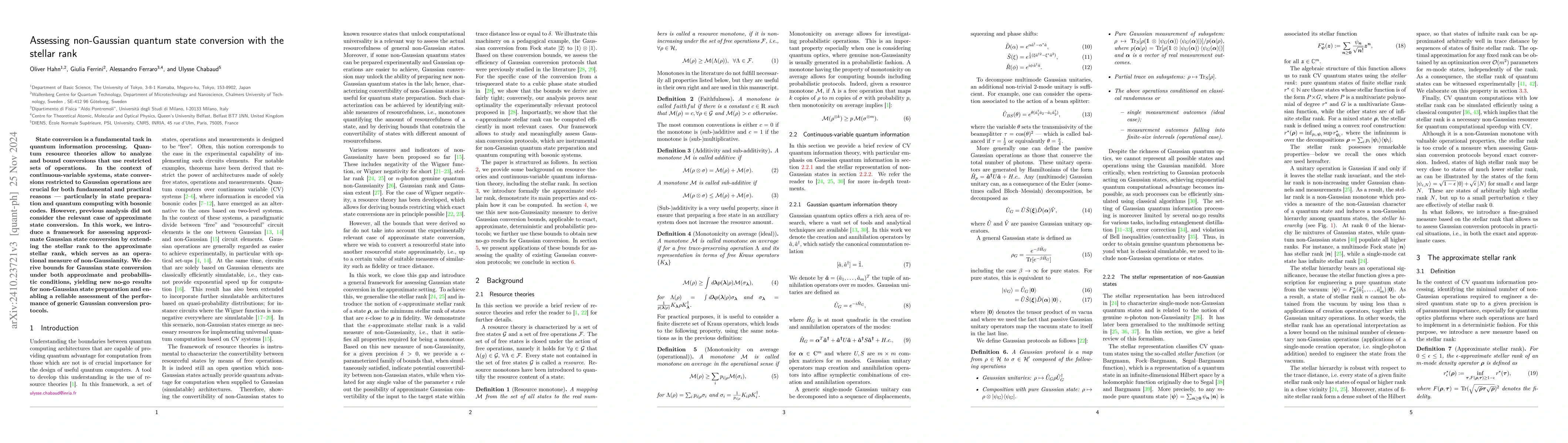 Thumbnail for Assessing non-Gaussian quantum state conversion with the stellar rank
