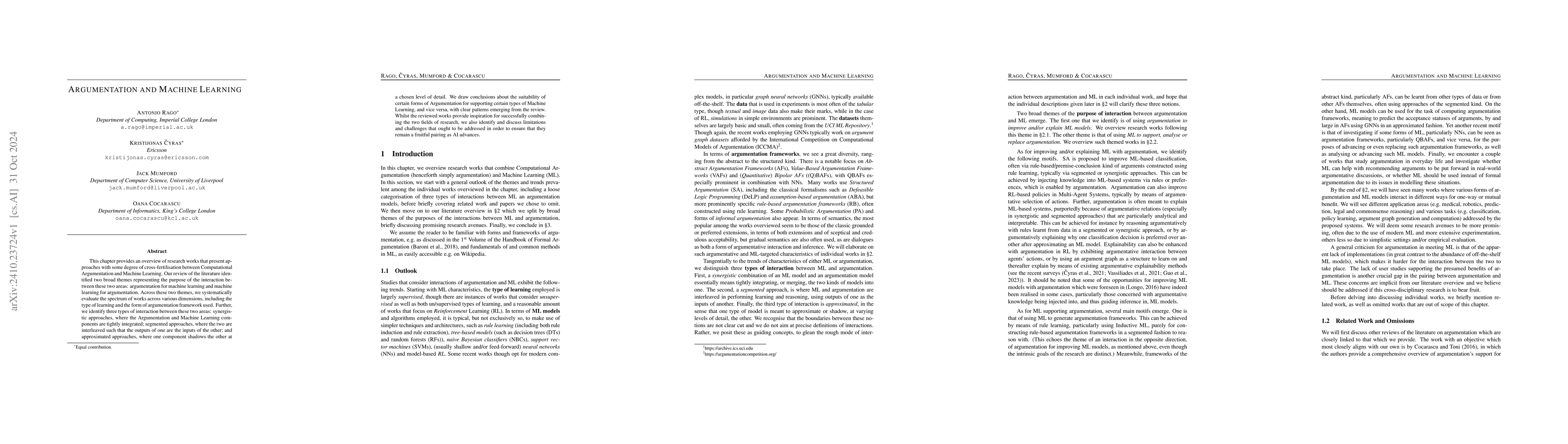 Thumbnail for Argumentation and Machine Learning