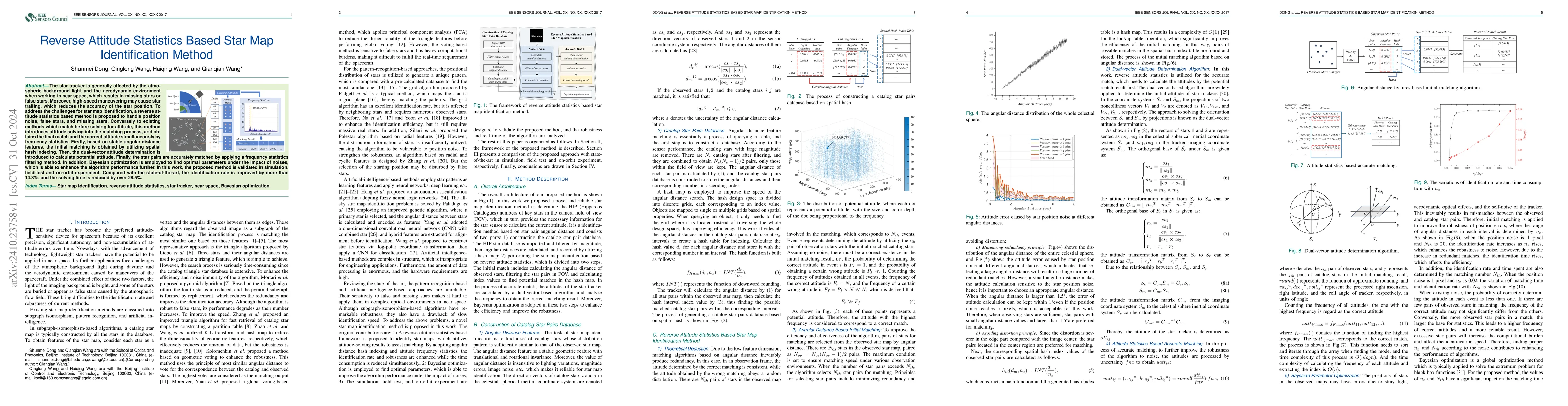 Thumbnail for Reverse Attitude Statistics Based Star Map Identification Method