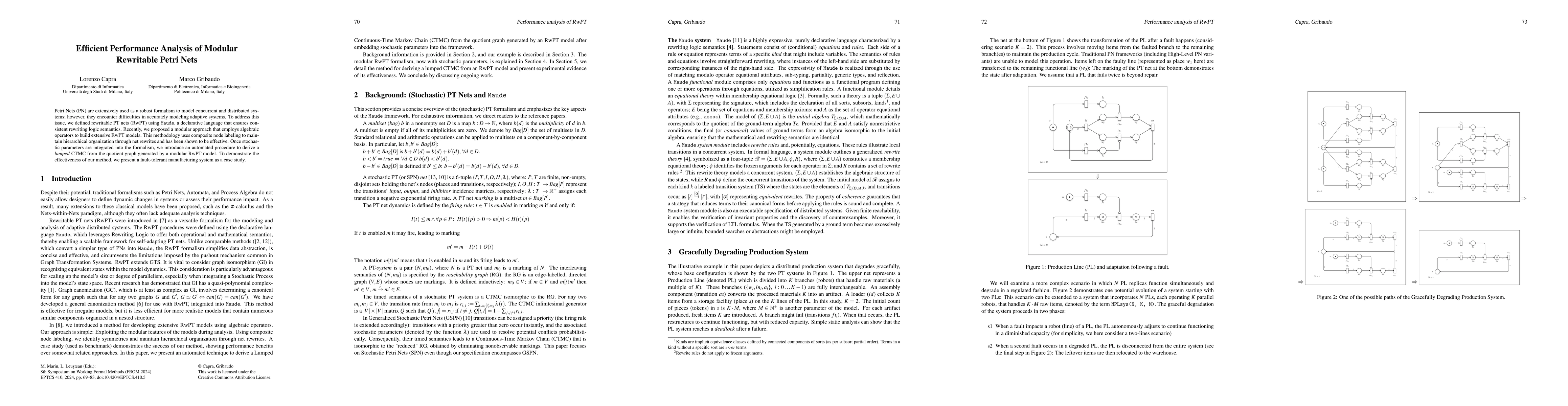 Thumbnail for Efficient Performance Analysis of Modular Rewritable Petri Nets