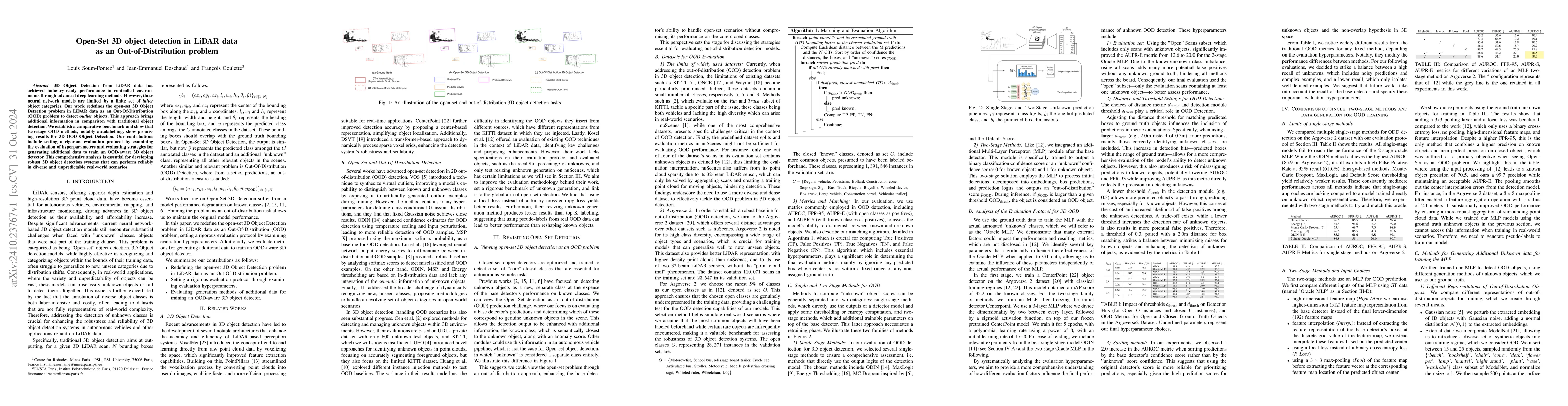 Thumbnail for Open-Set 3D object detection in LiDAR data as an Out-of-Distribution
  problem