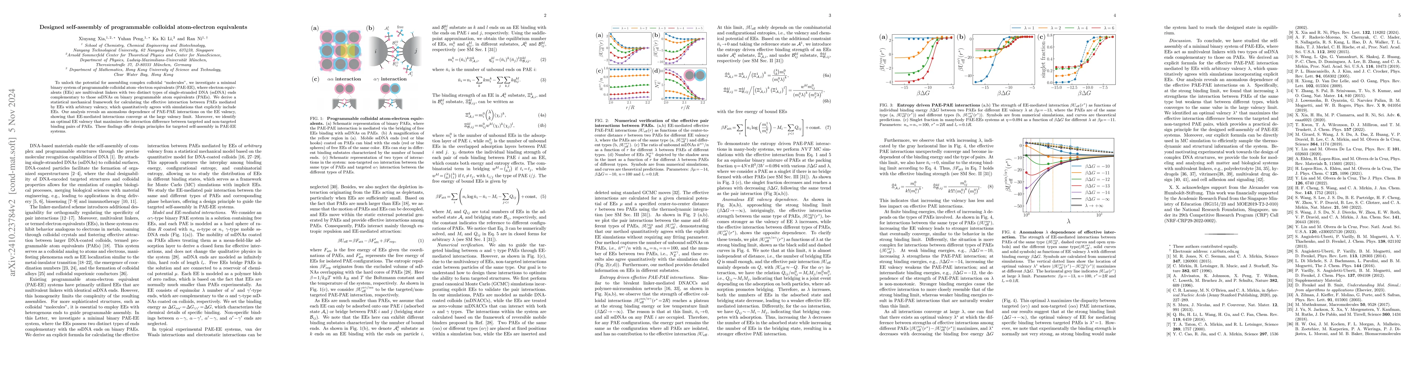 Thumbnail for Designed self-assembly of programmable colloidal atom-electron
  equivalents