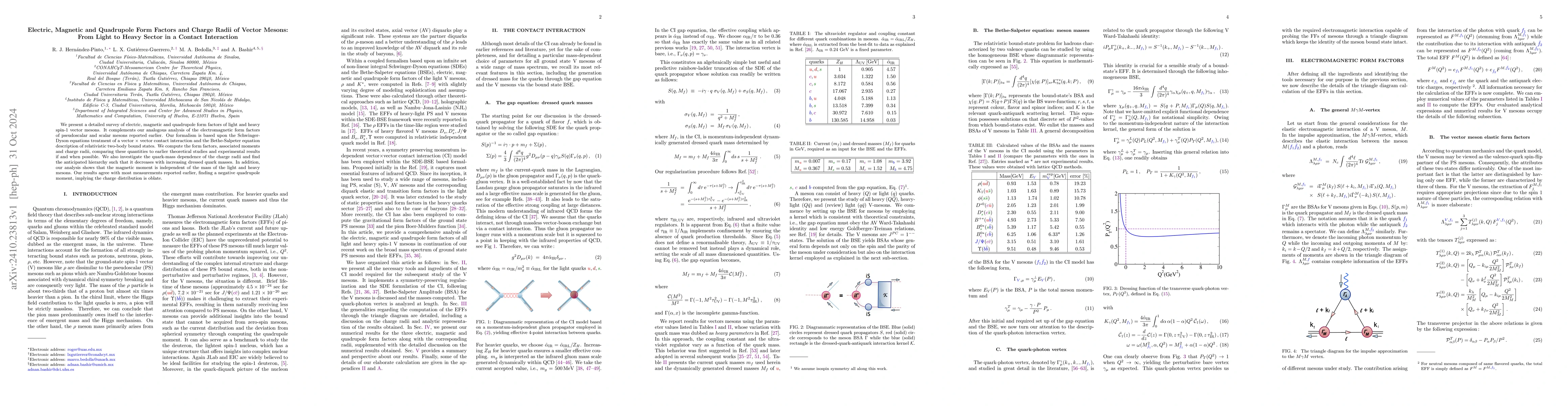 Thumbnail for Electric, Magnetic and Quadrupole Form Factors and Charge Radii of
  Vector Mesons: From Light to Heavy Sector in a Contact Interaction