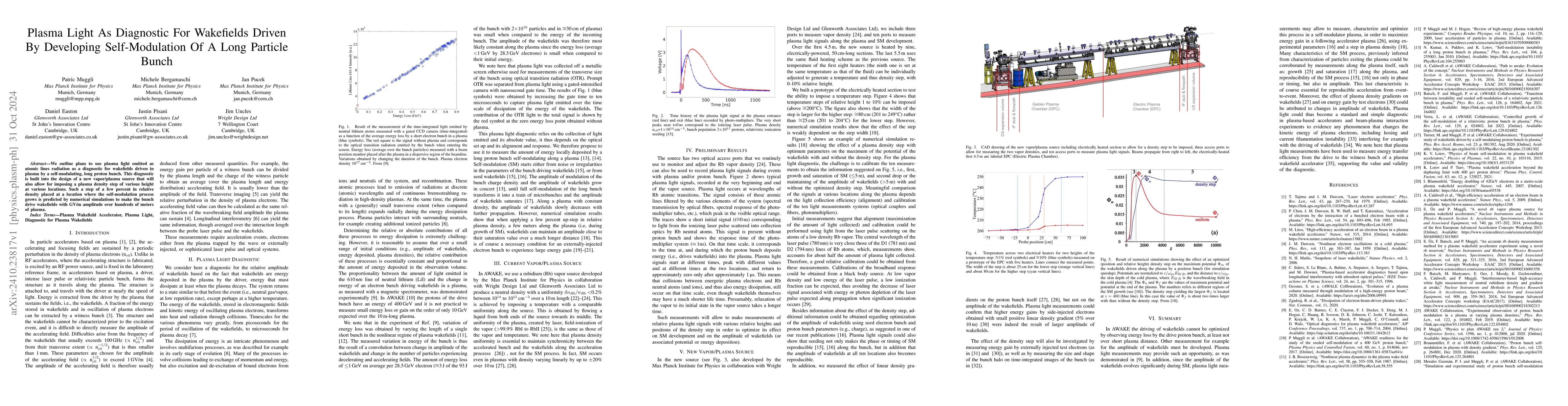 Thumbnail for Plasma Light As Diagnostic For Wakefields Driven By Developing
  Self-Modulation Of A Long Particle Bunch