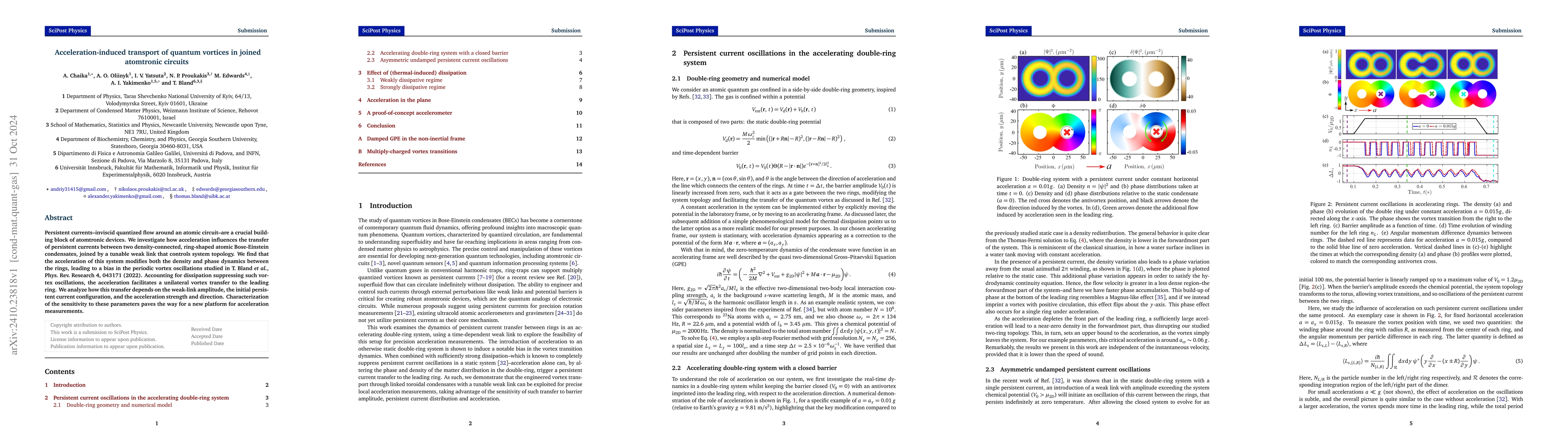 Thumbnail for Acceleration-induced transport of quantum vortices in joined atomtronic
  circuits