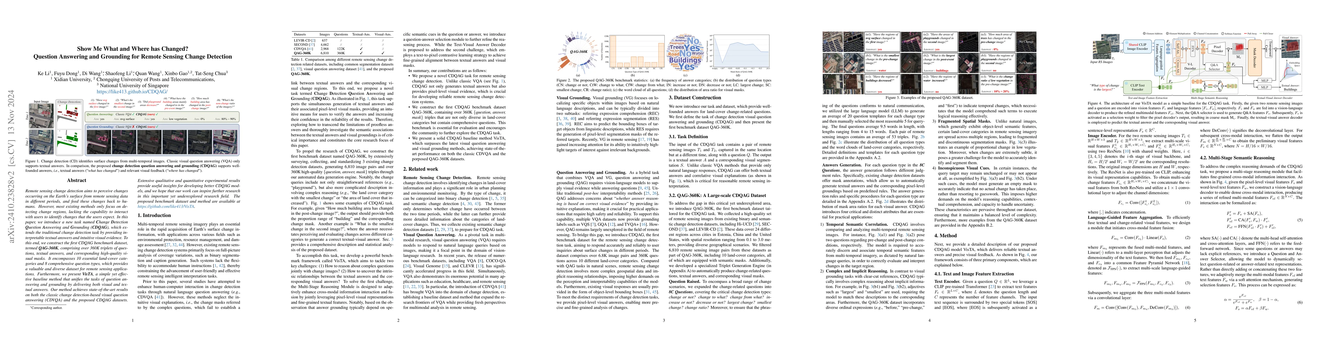 Thumbnail for Show Me What and Where has Changed? Question Answering and Grounding for
  Remote Sensing Change Detection