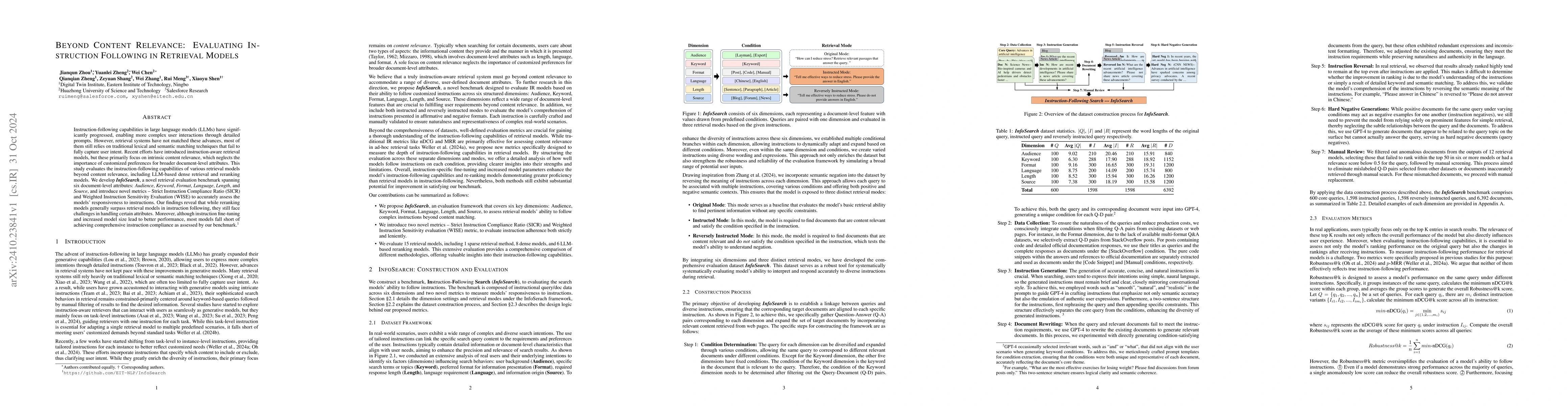 Thumbnail for Beyond Content Relevance: Evaluating Instruction Following in Retrieval
  Models