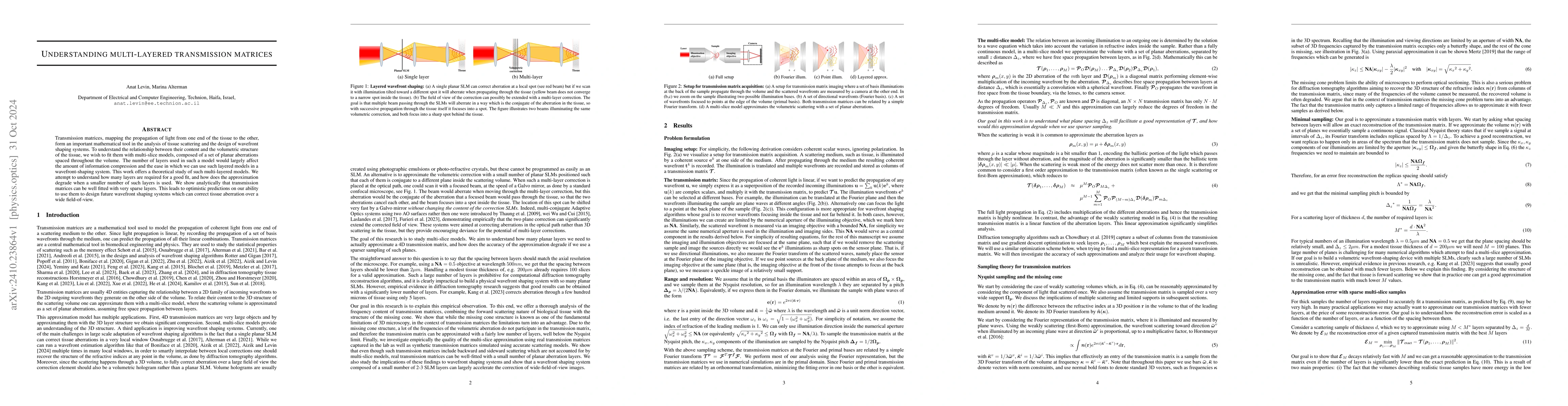 Thumbnail for Understanding multi-layered transmission matrices