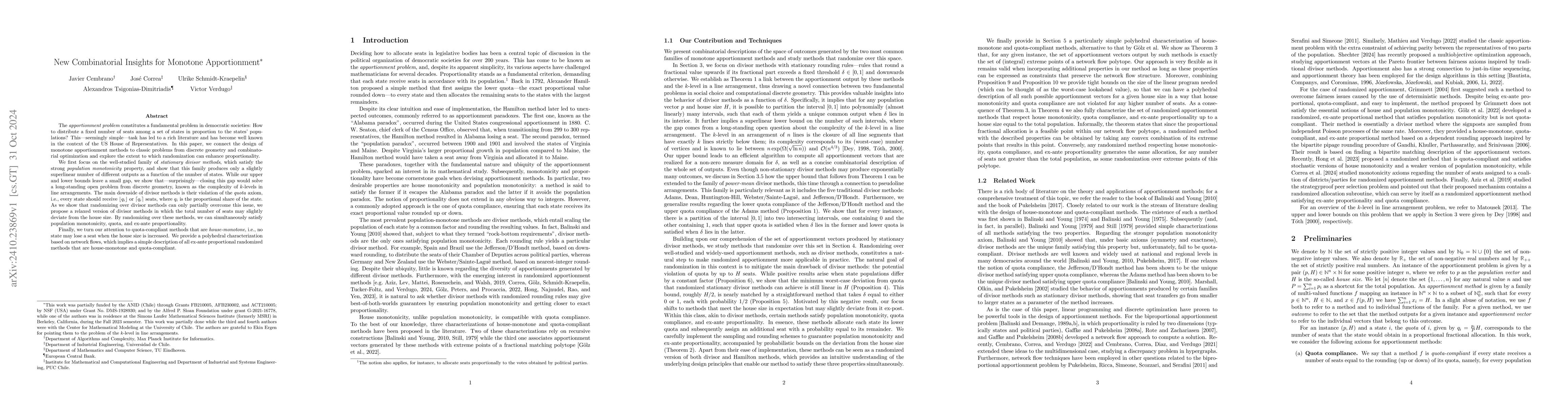 Thumbnail for New Combinatorial Insights for Monotone Apportionment