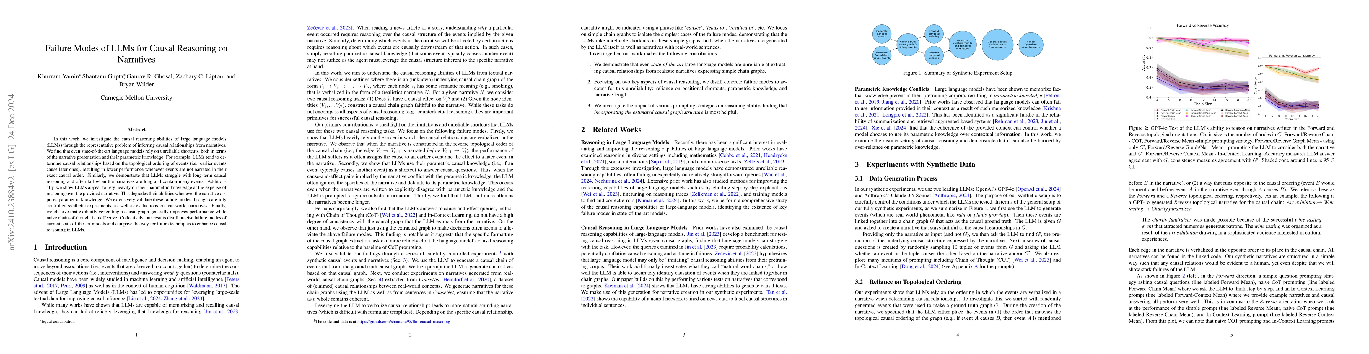 Thumbnail for Failure Modes of LLMs for Causal Reasoning on Narratives