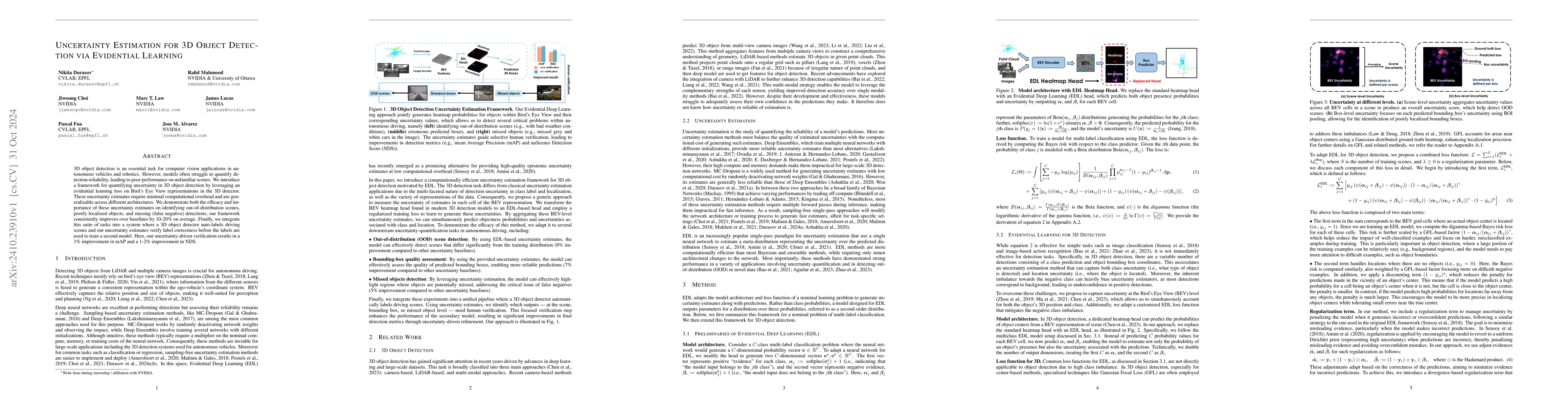 Thumbnail for Uncertainty Estimation for 3D Object Detection via Evidential Learning