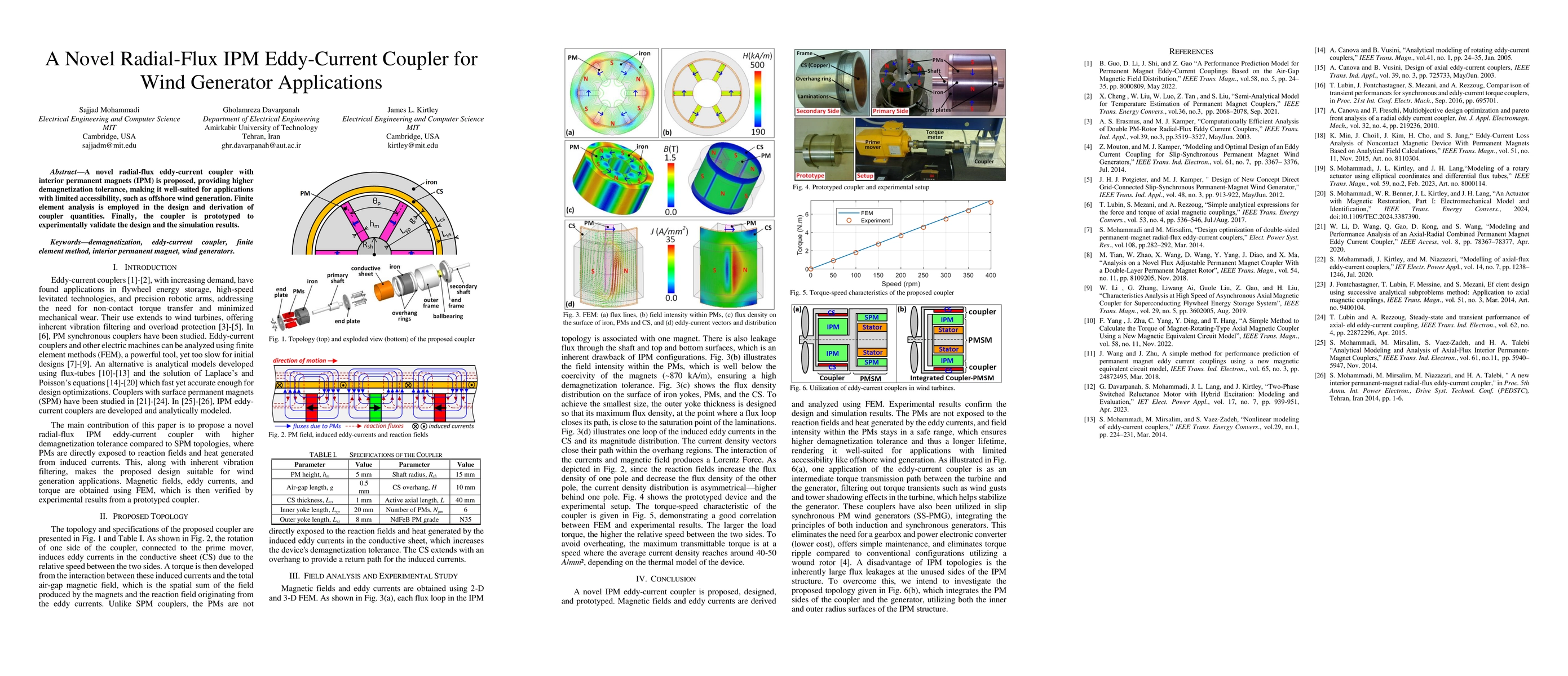 Thumbnail for A Novel Radial-Flux IPM Eddy-Current Coupler for Wind Generator
  Applications