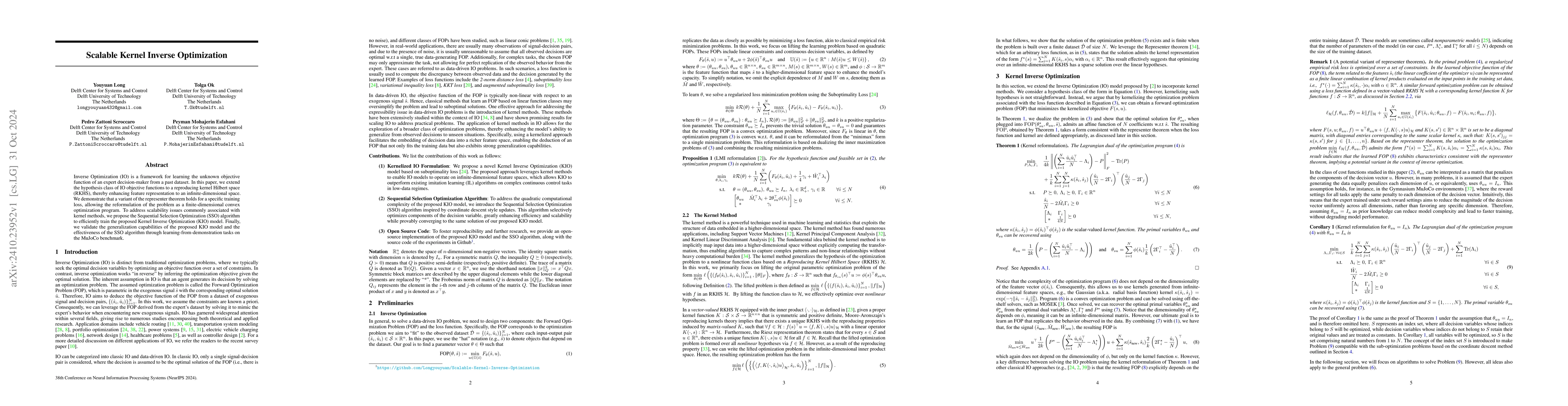Thumbnail for Scalable Kernel Inverse Optimization