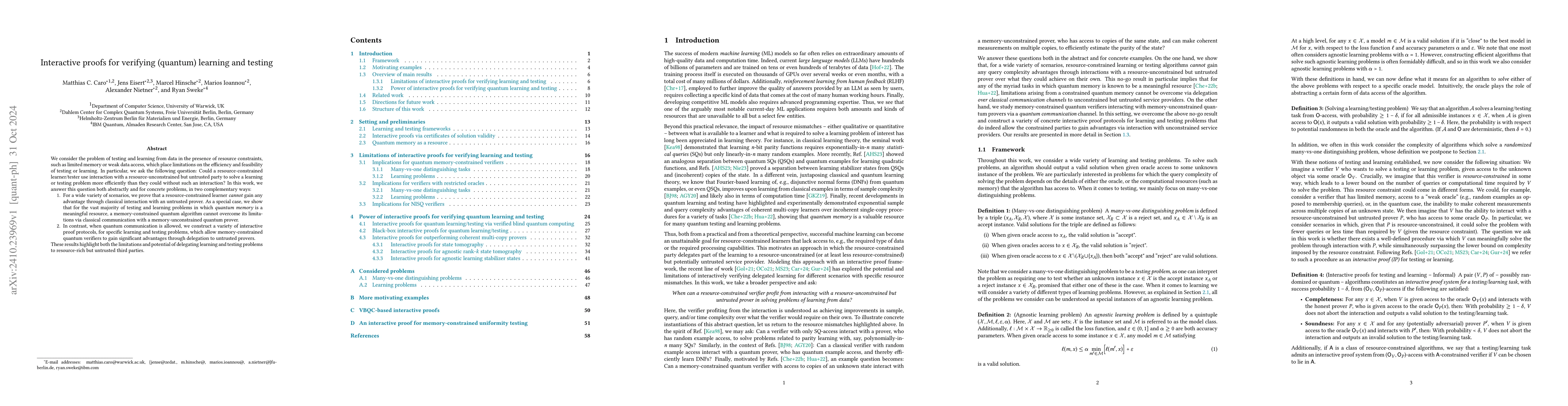 Thumbnail for Interactive proofs for verifying (quantum) learning and testing