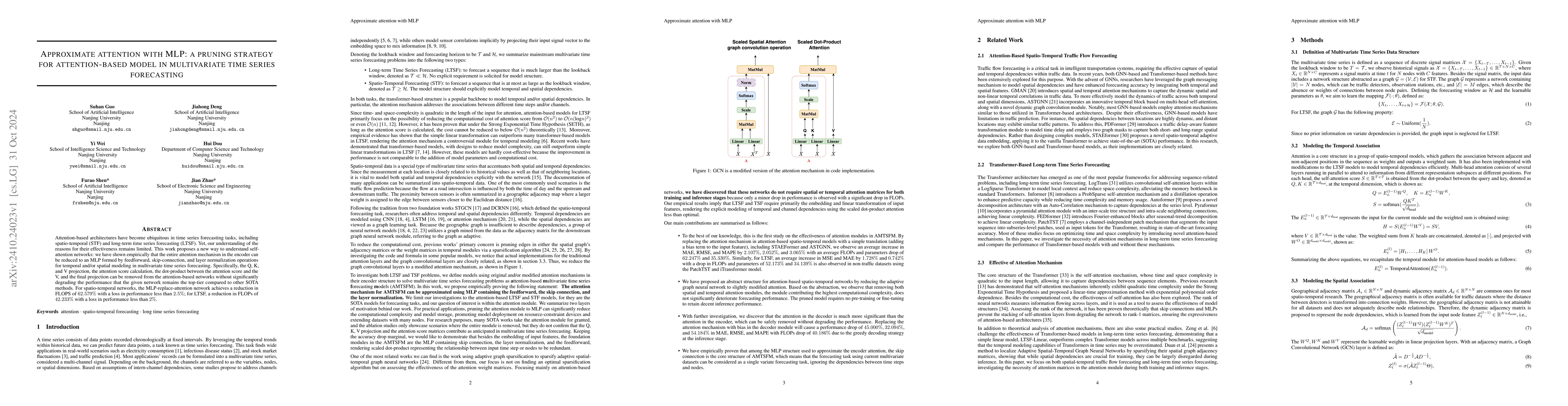 Thumbnail for Approximate attention with MLP: a pruning strategy for attention-based
  model in multivariate time series forecasting