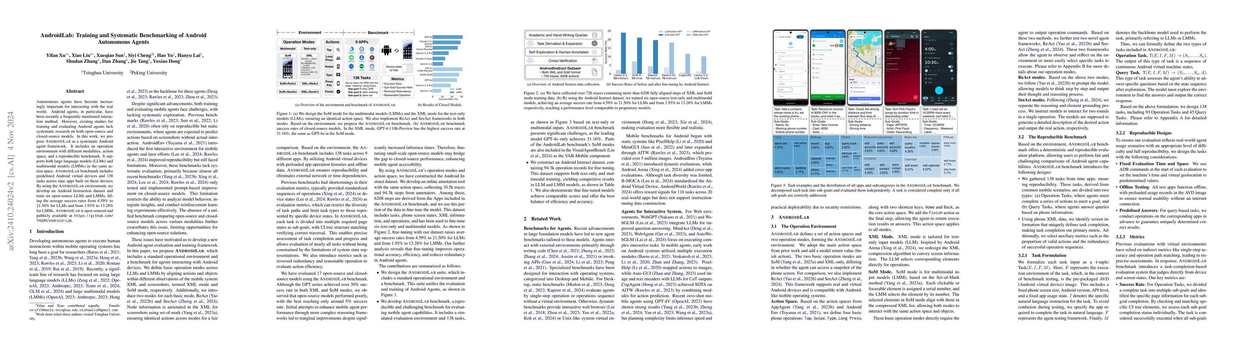 Thumbnail for AndroidLab: Training and Systematic Benchmarking of Android Autonomous
  Agents