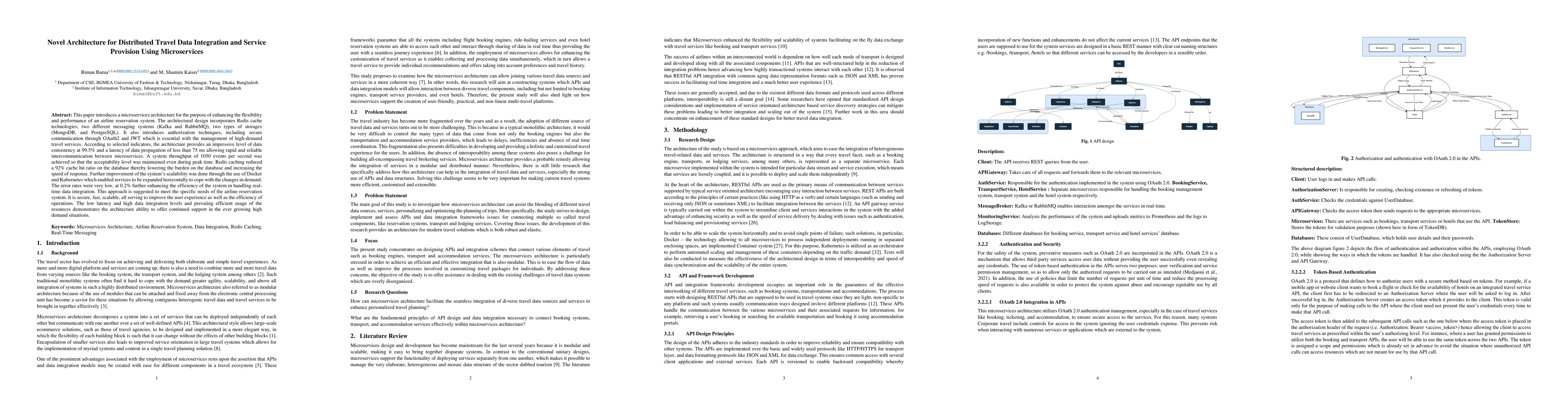 Thumbnail for Novel Architecture for Distributed Travel Data Integration and Service
  Provision Using Microservices
