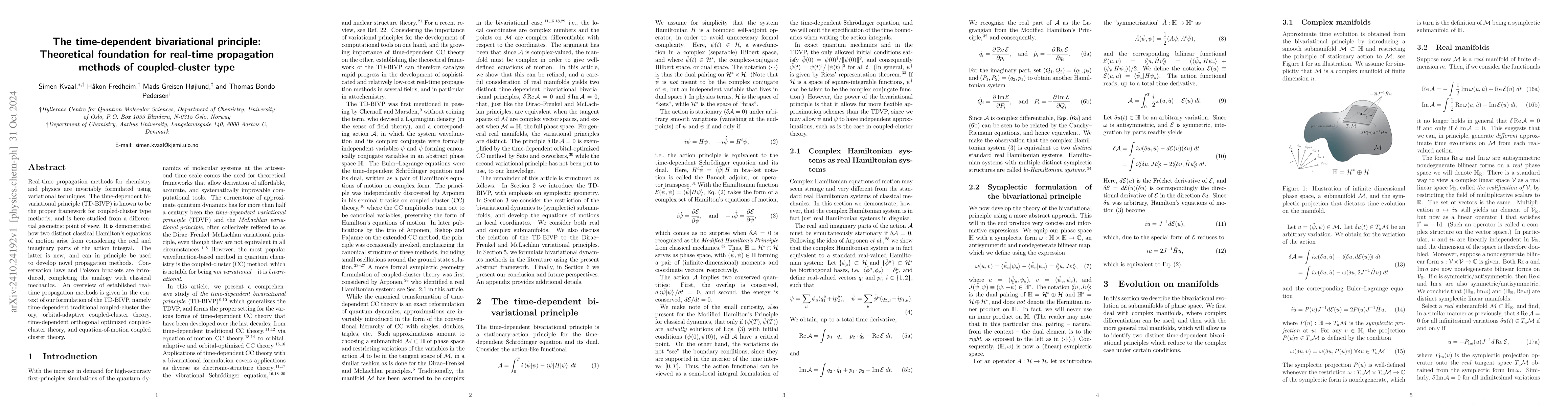 Thumbnail for The time-dependent bivariational principle: Theoretical foundation for
  real-time propagation methods of coupled-cluster type